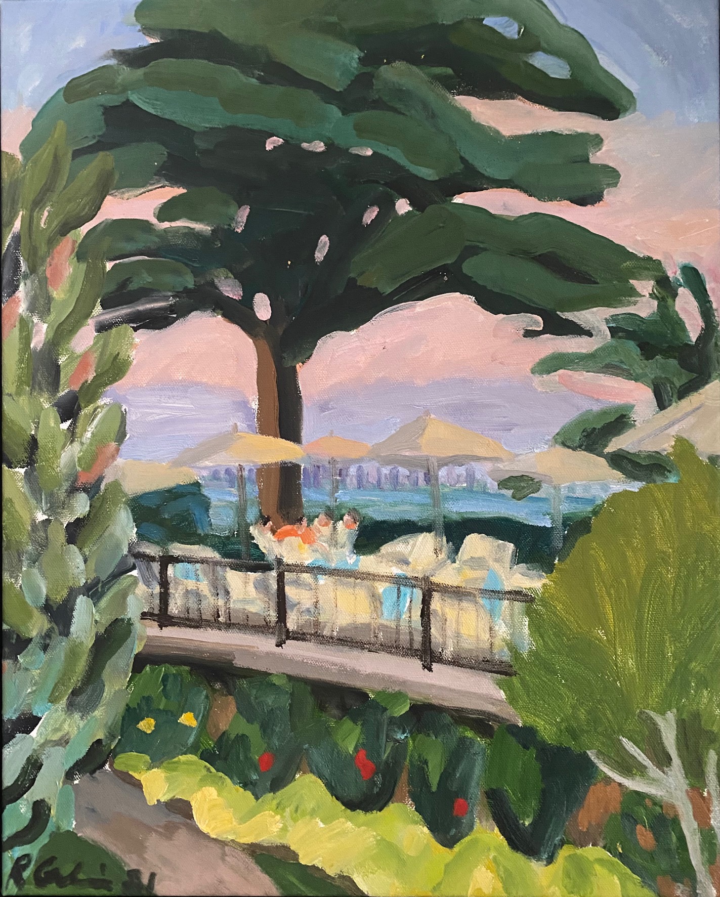 A picture of Umbrellas under Tree, Montclair